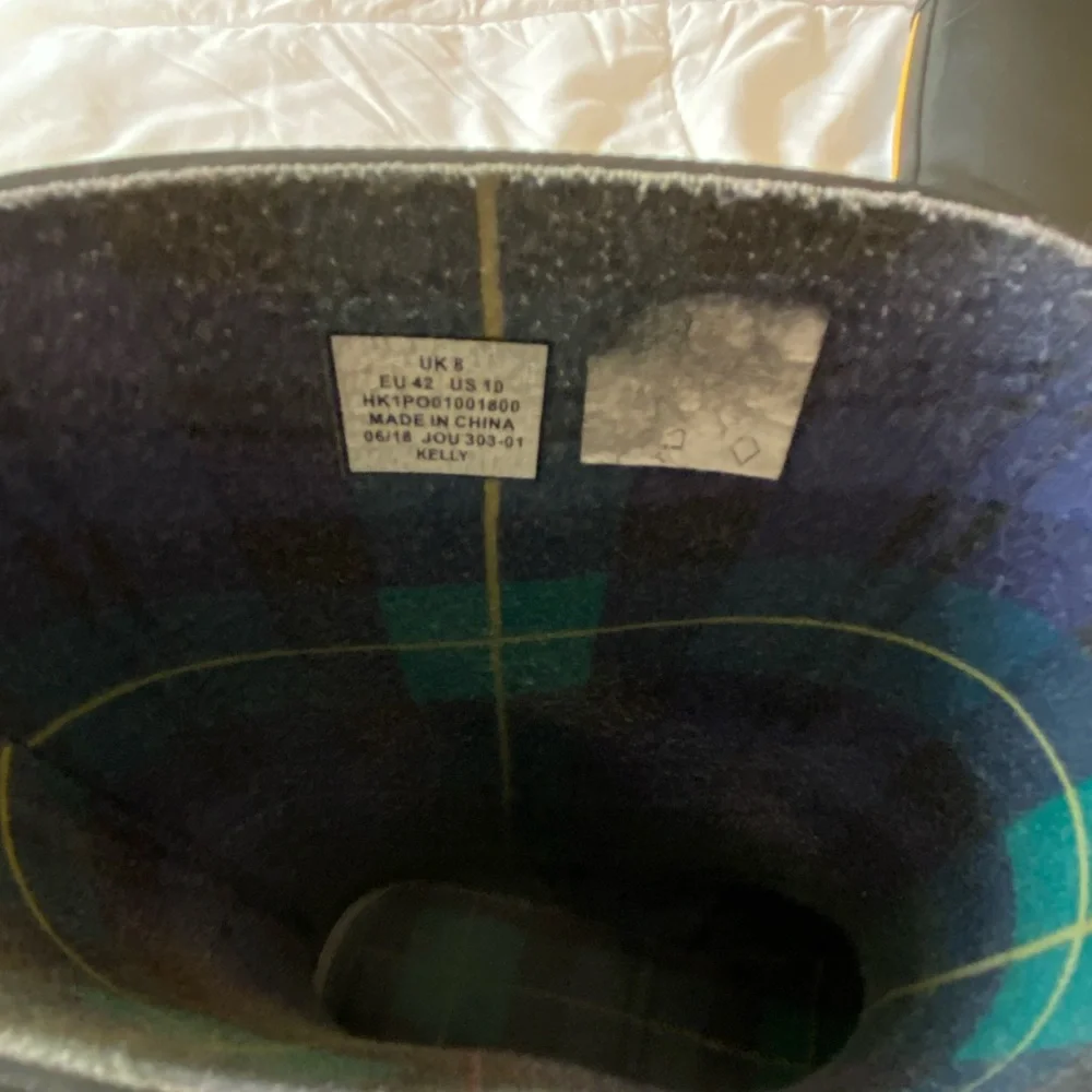 Joules Plaid Lined Boots - Picture 3 of 3